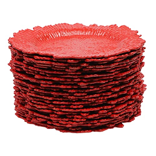 Platos Cargadores Redondos de Plástico 12.6 pulg miniatura 3