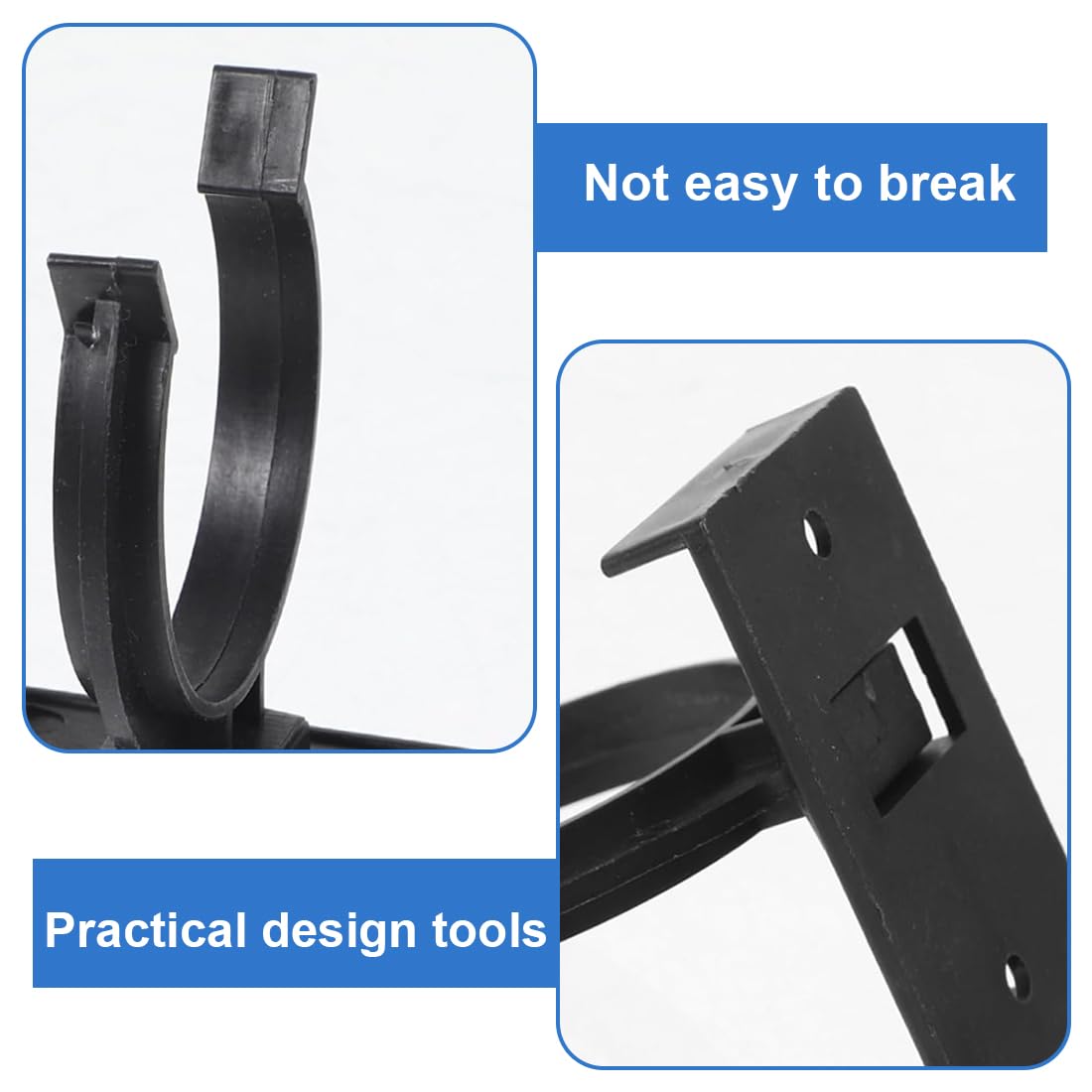 10 Clips Para Zócalo De Cocina De 39 Mm | De Plástico Resistente | Para Paneles De Baño Y Rodapiés | Fáciles De Instalar Sin Herramientas | Evitan Que La Suciedad Entre Debajo