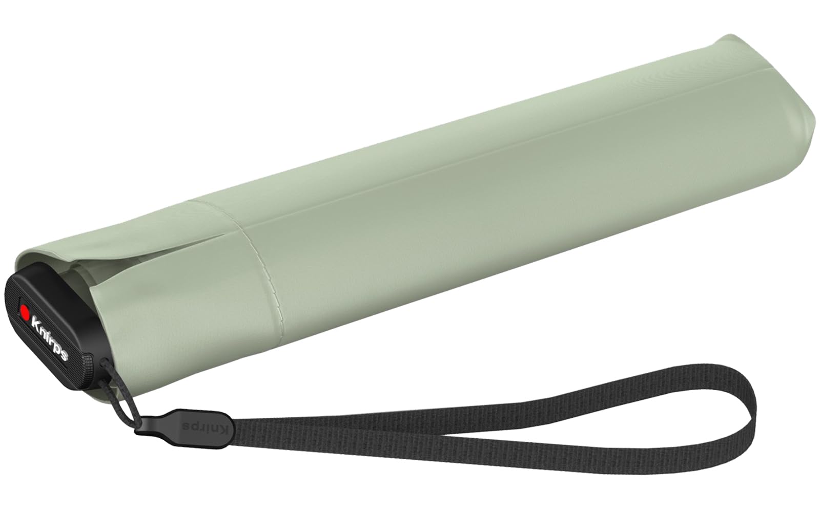 Knirps Parapluie de poche Ultra US.050 Slim Manual - Ultra léger et plat - Résistant aux tempêtes, Wasabi avec revêtement noir - Protection UV et chaleur, 90 cm