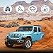 Perfit Liner 6 inch Running Boards & Side Steps Compatible with 2018-2025 Jeep Wrangler JL 4 Door, Jeep Wrangler 4xe, Matte Black Nerf Bars Step Bars(Not for JK Model)