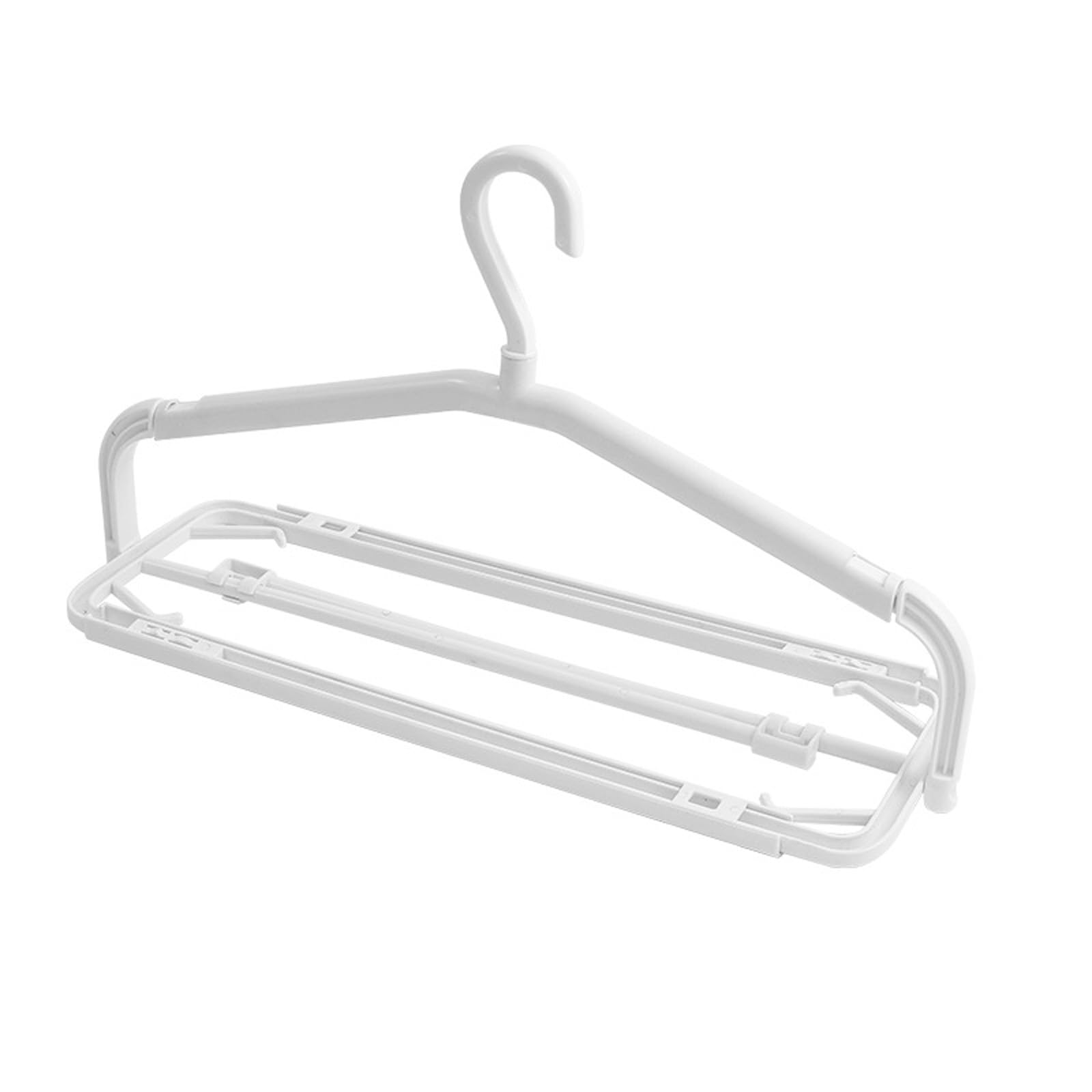 X-Institute Foldable Adjustable Garment Rack with Extendable Arms Laundry Hanger for Laundry Rooms Closets Bath Towels Garment Rack