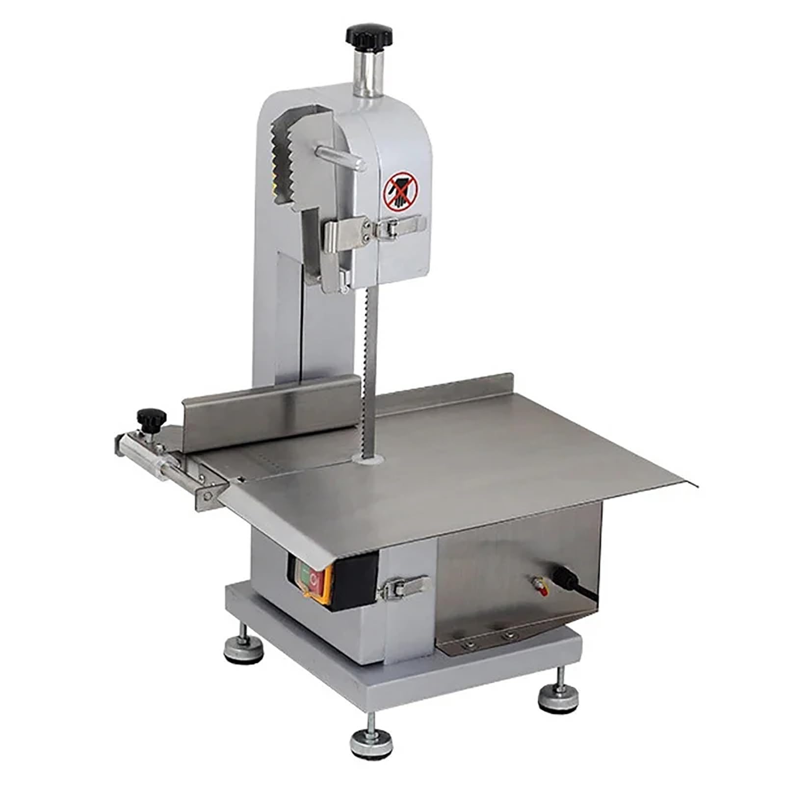 STWBHW Commercial Electric Meat Bandsaw, Bone Commercial Meat,Bandsaw Bone Saw Machine For Butchering,Stainless Steel Countertop Bone Sawing Machine