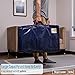VENO 4 Pack Moving and Storage Bags, Heavy Duty, Alternative to Moving Boxes, Large Packing Totes Supplies for College Dorm Room with Zipper for Clothes, Wide Open Design (Blue, 4 Pack)