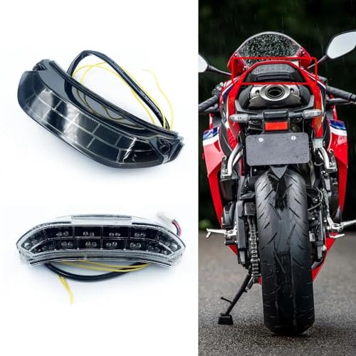Luz trasera integrada para CBR 600RR con óptica ahumada y señales LED intensas 2