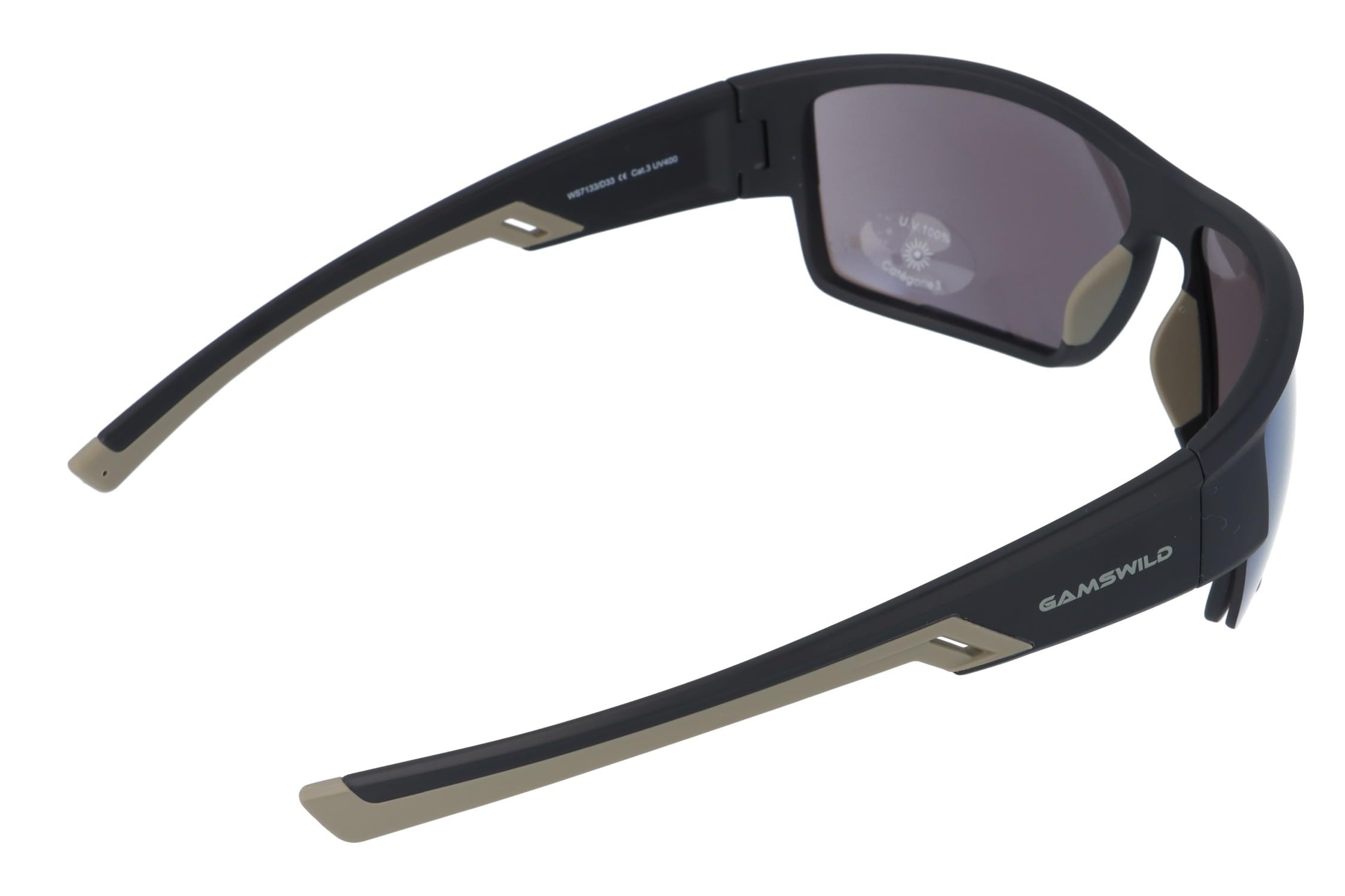 Gamswild WS7133 - Occhiali da sole sportivi da ciclismo, unisex, colore nero, blu, blu