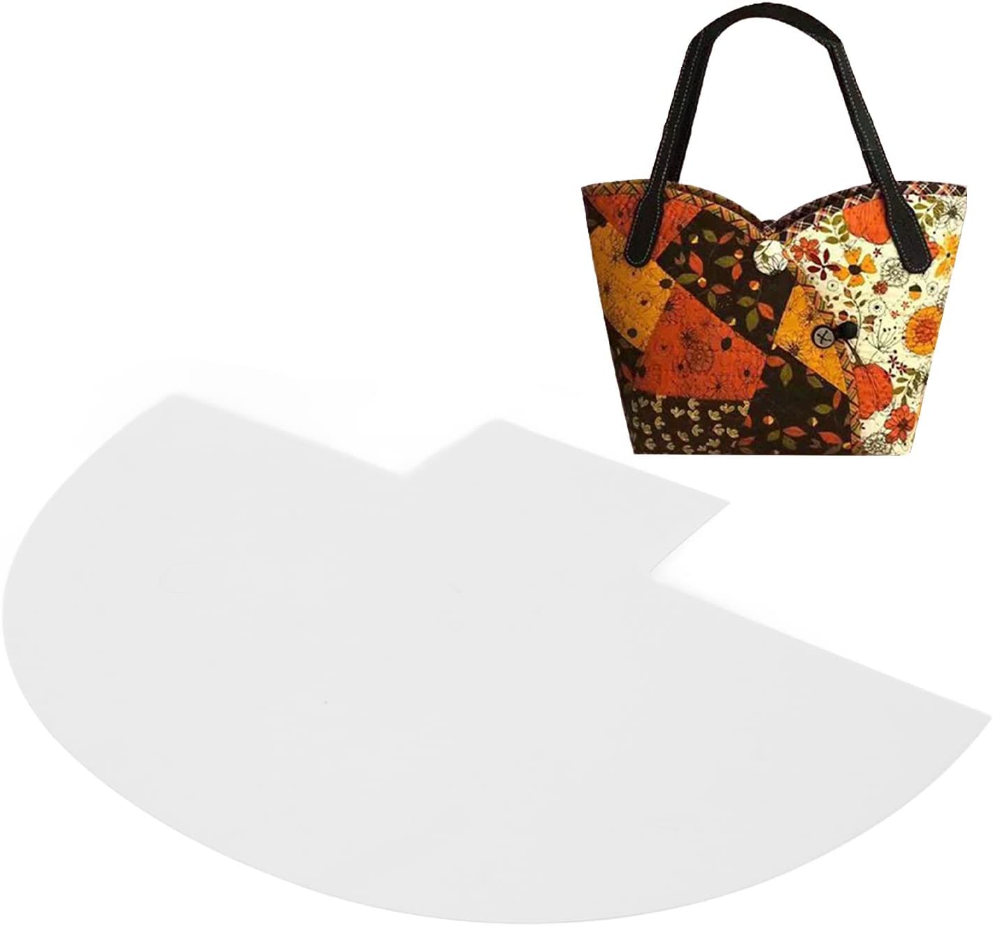 Transparent Handbag Sewing Template, Tote Bag Patterns for Sewing, Pattern Paper for Sewing Acrylic Reusable DIY Shoulder Bag Template for Sewing