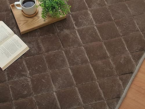 キルトラグ こたつ敷き布団 長方形 フラン キルト ラグ グレージュ 約190×290cm 4畳 ホットカーペット カバー 床暖房対応 滑り止め 無地 北欧 おしゃれ #9845832