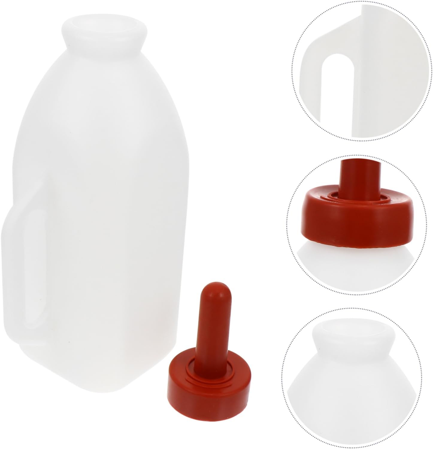 UPKOCH 1Pc Pet Nursing Bottle for Kittens and Puppies Durable Plastic Feeding Bottle with Rubber Nipple for Newborn Animals Scale for Accurate Measurement
