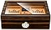 LQX Cave Cigare Humidor Cigare Humidors Boîte à cigares à Grande capacité avec Peut Stocker 60 cigares en Bois Massif Piano Peinture Armoire