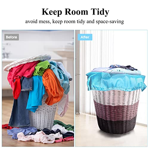 OTraki Extra Large Laundry Bag 2 Pack Laundry Basket Laundry Hamper Liner Dirty Clothes Bag 45x28 Inch Heavy Duty Laundry Bag XL Big Drawstring bag for Home Dorm Drying Do Not Exceed 176℉ Blue by OTraki - Image 5