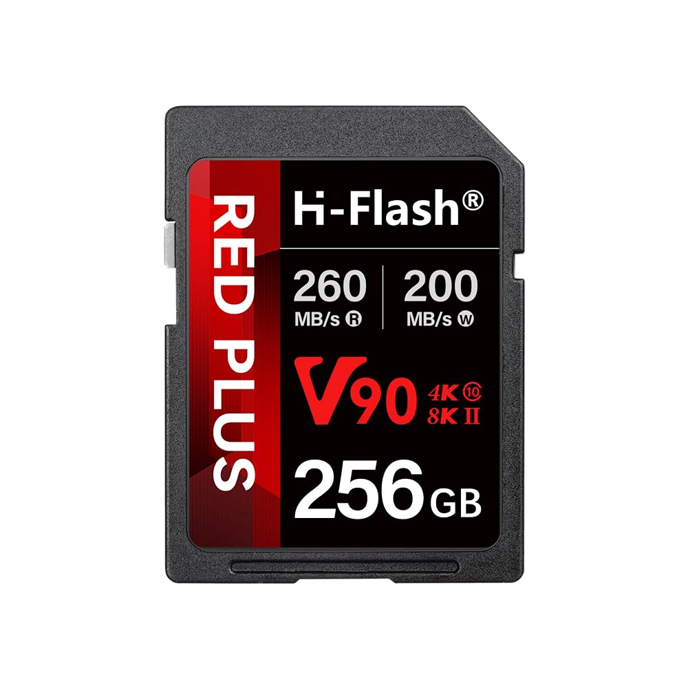 128 GB SDXC V90 Speicherkarte, 260 MB/s Lesen, 200 MB/s Schreiben, ideal für 8K, HDR und 360º Video, Hochleistungs-SD-Karte für Kameras, Fotografen und Inhaltskuratoren