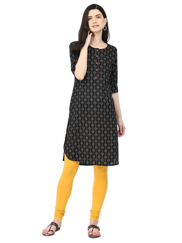 Image of Robinbosky Cotton Churidhar Leggings for Women - Stylish, Stretchable & Flattering Fit for All-Day Comfort