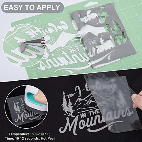 Image of VINYL FROG Grey Heat Transfer Vinyl Roll 12 inch x5ft Matte HTV Vinyl | Grey Iron on Vinyl for T-Shirts, Stretchy & Machine Washable Heat Press Vinyl for DIY Craft Designs