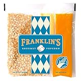 Franklin’s Gourmet Popcorn All-In-One Pre-Measured Packs - 2oz. Pack of 10 - Butter Flavored...