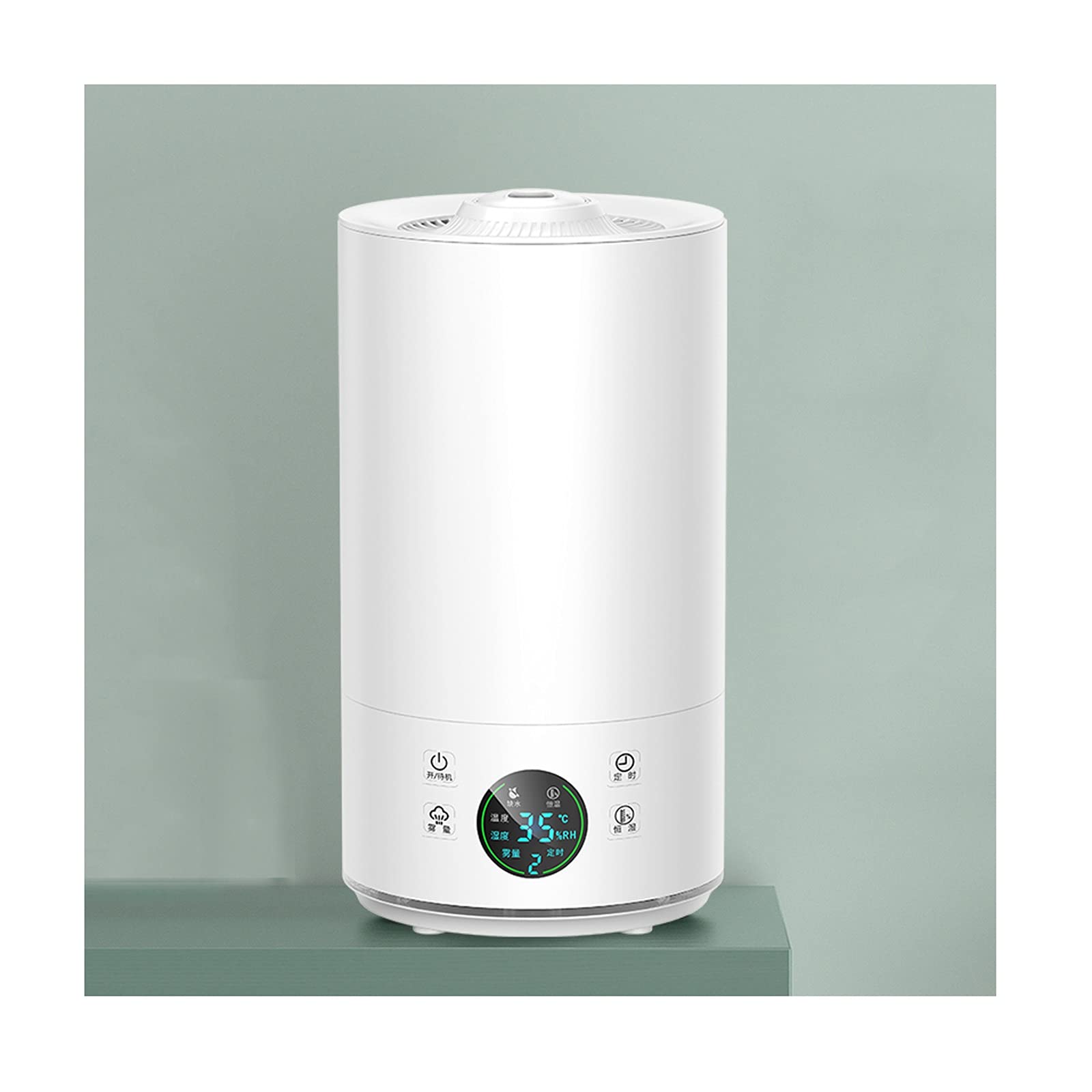 Humidificador Ultrasónico Los humidificadores de vapor frío for bebés, tranquilo y pequeño humidificador ultrasónico for el dormitorio mesita de noche, ahorro de espacio, apagado automático Humidifica