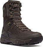 Danner Vital 8” Waterproof Hunting Boots for Men Insulated with 400g Thinsulate Ultra, Leather & Textile Upper, Comfort Footbed & Traction Outsole, Brown - 12 D