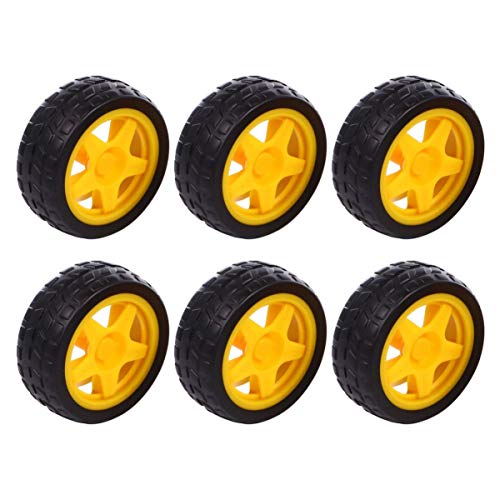 LRXIYODE 6 Piezas De Accesorios De Búsqueda De Neumáticos para Ruedas De Coche Accesorios De Juguete para Coche Accesorios De Robot para Accesorios De Juguete para De