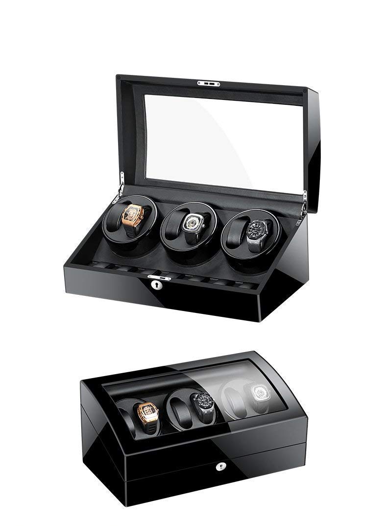 Cajas de almacenamiento para relojes, caja de madera automática para 6+7 relojes, caja para relojes para hombres, caja para relojes/joyeros para mujeres, caja para relojes, caja para exhibir relojes.