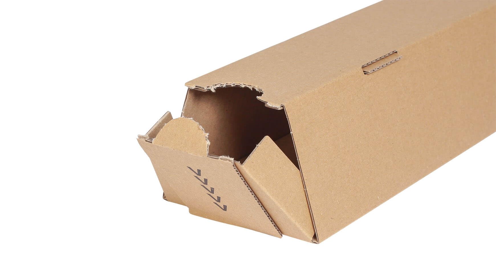 400x Trapez-Versandverpackung 435 mm x 105/55 mm A2 Braun