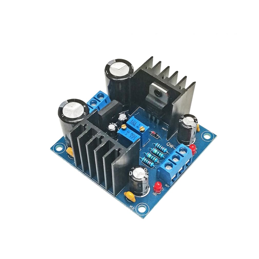 Btkigl 1.25-37V Continuous Adjustable Voltage Regulator Power Supply Module LM317 LM337 Amplifier Rectifier Filter Power Supply Board