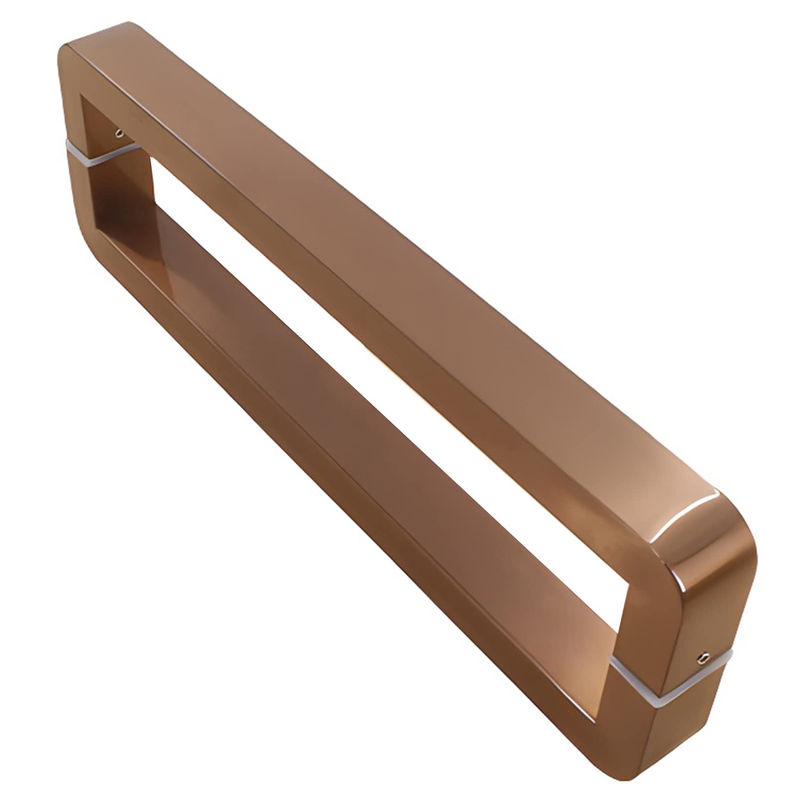 CWCQGH Stainless Steel Push Pull Door Handles,Entry Door Handle for Barn Kitchen, 24/32/47/59inch Long, Front Door/Office Glass Doors,Gold1-42.5cm/16.7in