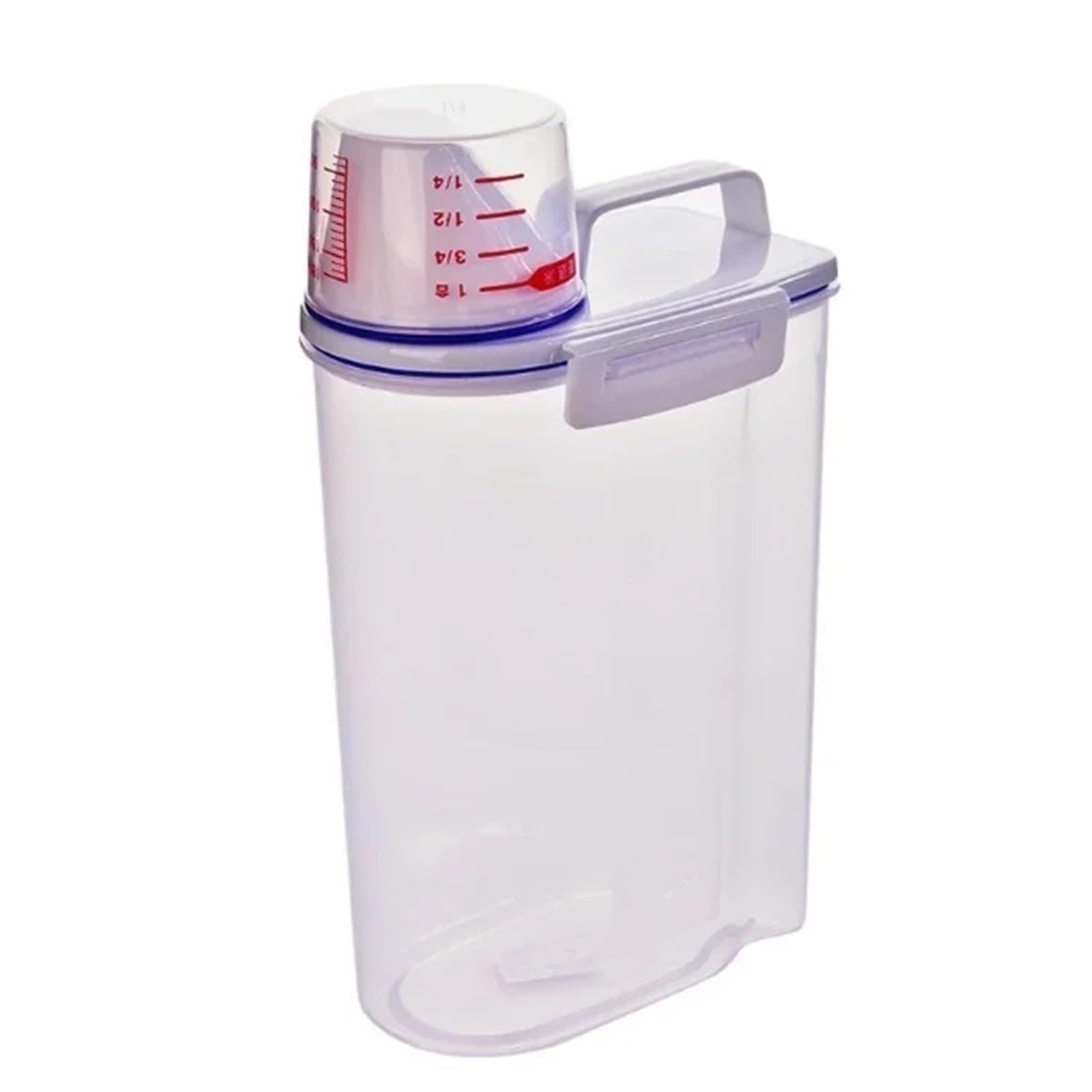 LSNNMU 2pcs Portable Sealed Jar Miscellaneous Grains Kitchen Storage Box Transparent Food Rice Bucket Snack Tea For Preserving