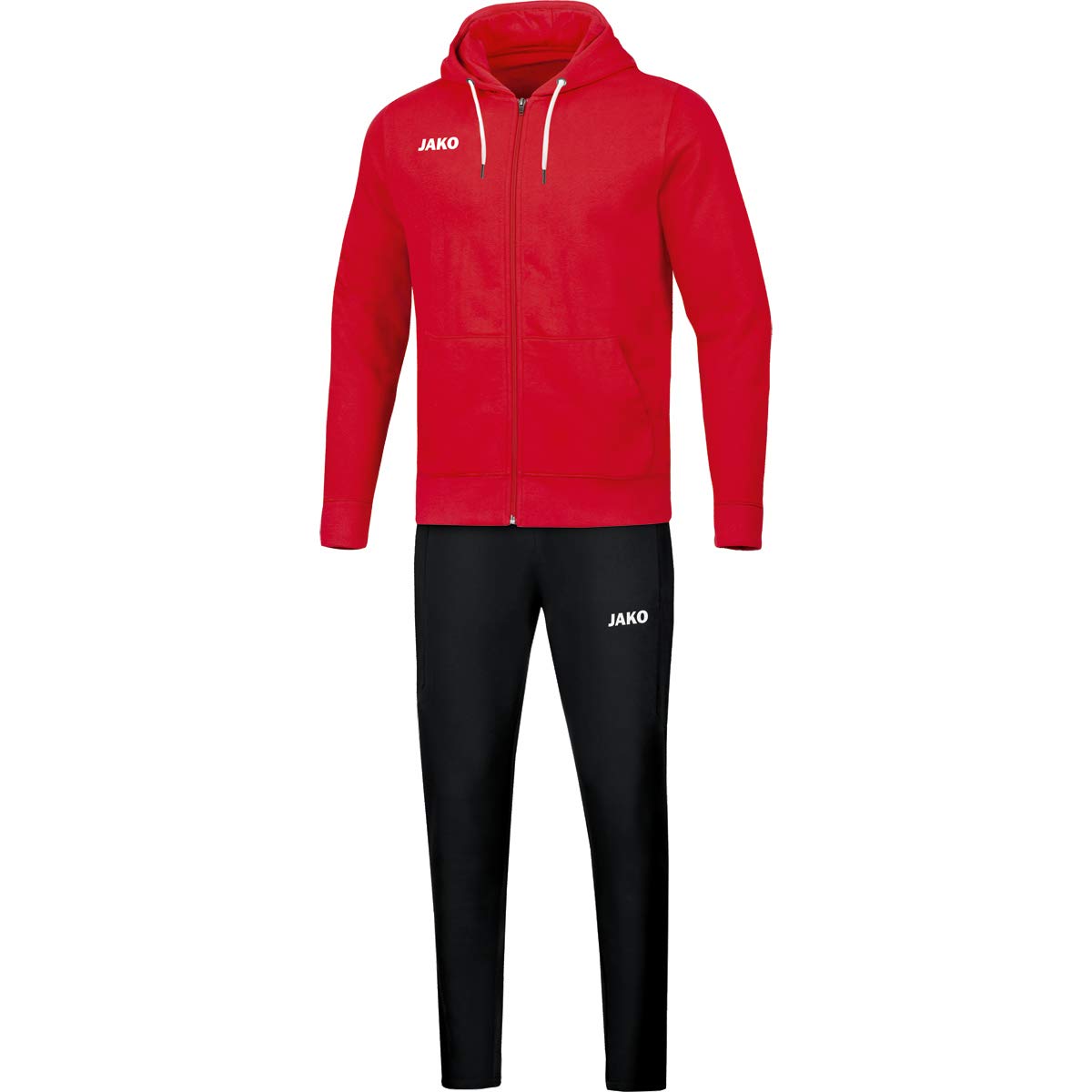 JAKO Children's Base Hooded Jogging Suit Red, 152