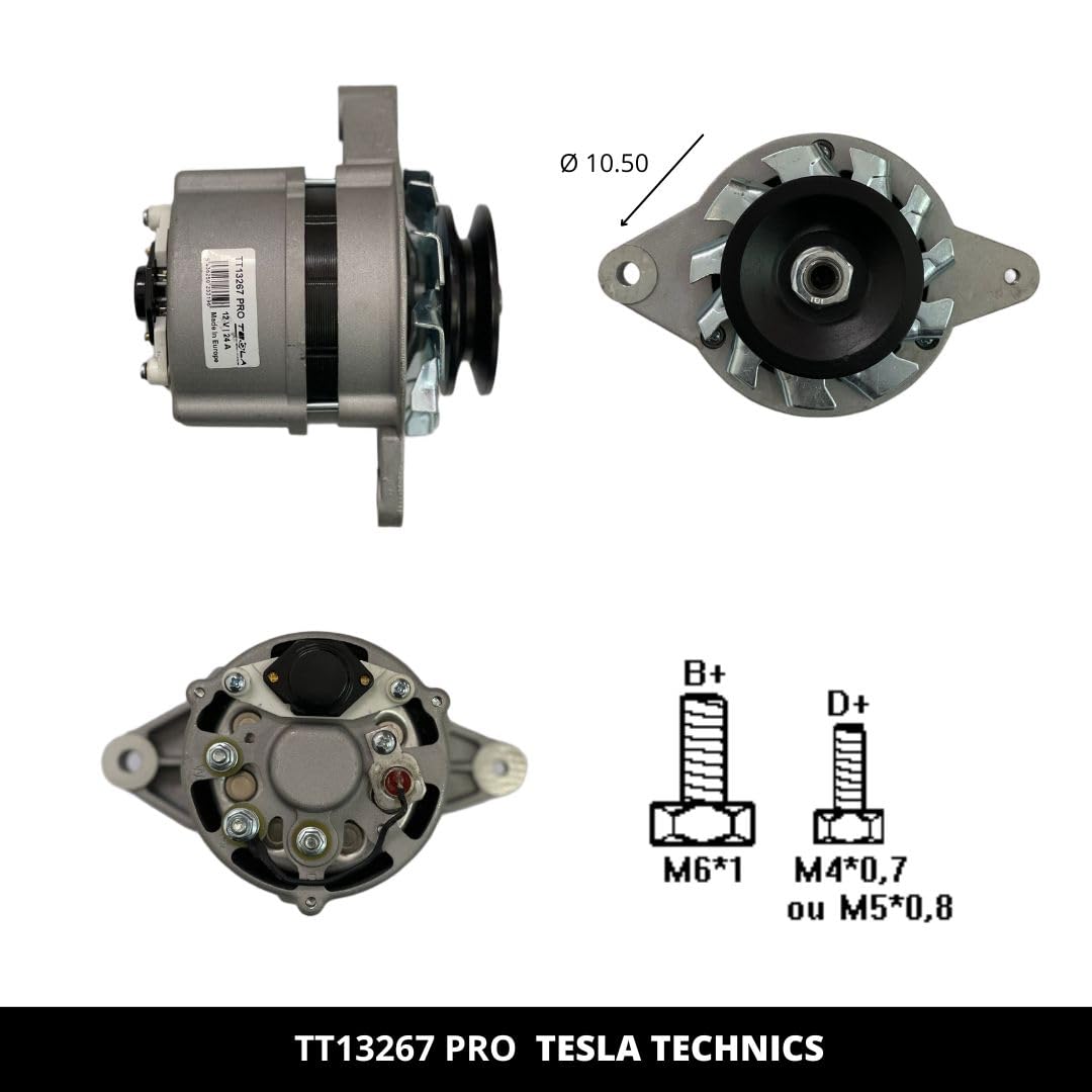 TT13267 PRO Alternateur pour voiture 12V 30A Compatible avec tracteur MASSEY FERGUSON. Excellent rapport qualité-prix. Installation facile et garantie.
