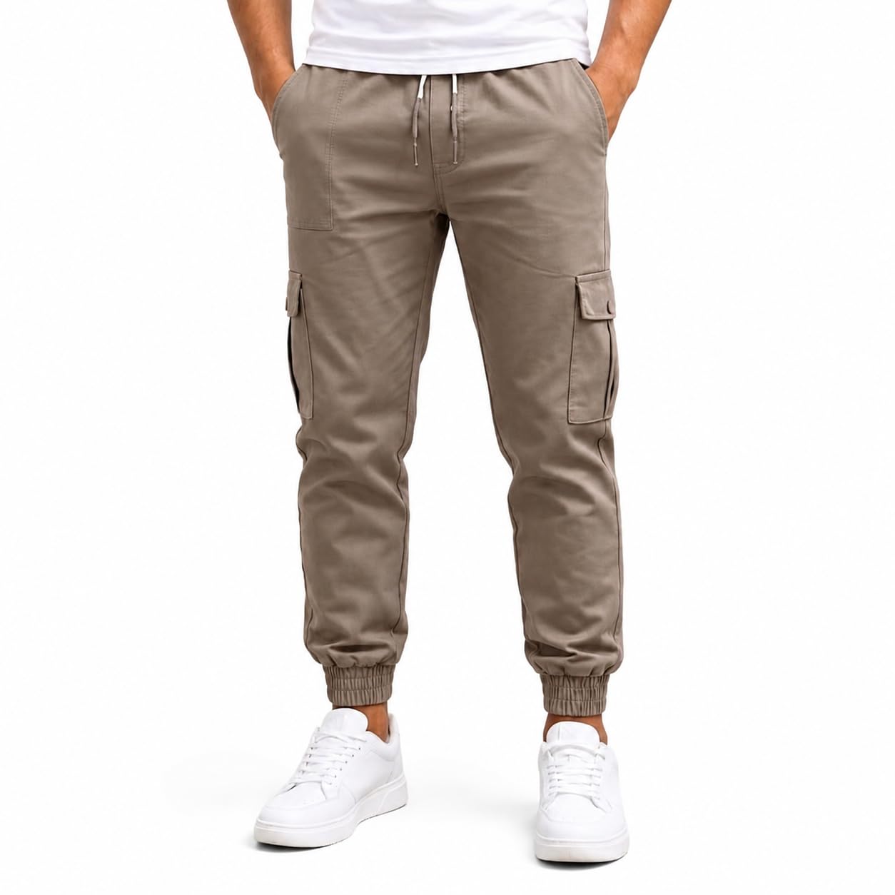 FLORARA Men’s 4 Way Lycra Stretchable Cargo Pants | Multi-Pocket Joggers for Men | Comfortable Casual Track Pants for Gym, Travel & Everyday Wear-picture-26