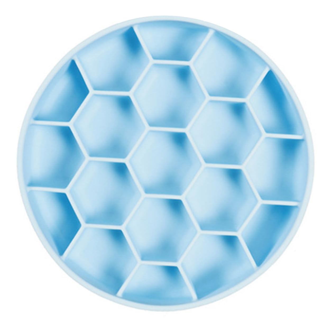 Levemolo Ciotola per Cani Anti-ingozzamento in Silicone Design Unico e Angoli Arrotondati, Ciotola Lenta per Cani Blu per Prevenire Vomito e Gonfiore