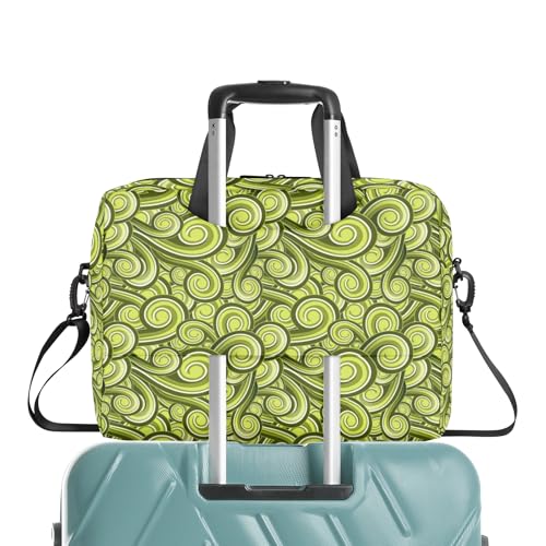 Bolso para portátil de 16 pulgadas con diseño tradicional verde miniatura 6