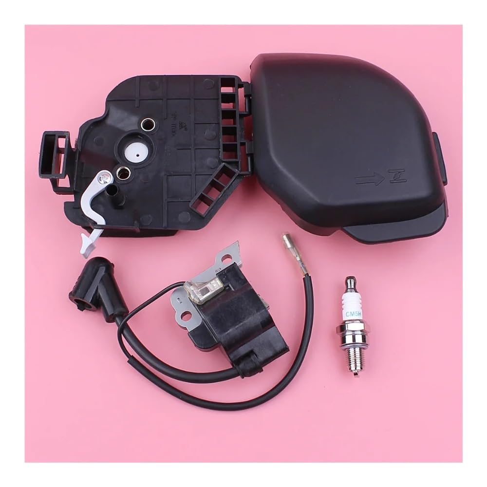 Cubierta de Filtro de Aire, Kit de bujías de Bobina de Encendido for cortacésped Hond GX25 GX 25, Pieza de Repuesto de Motor