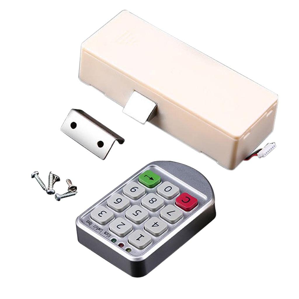 Juego de 5 teclados de contraseña digital con código electrónico sin llave, cerradura inteligente