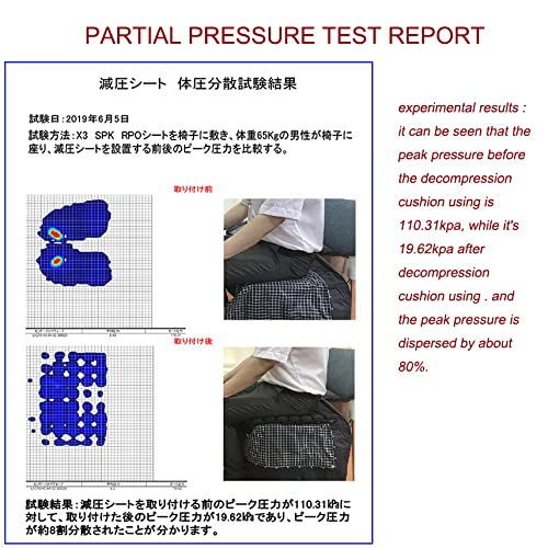 Walbryka High Comfortable Airbag Office Chair Cushion Pain Relief Air Seat Cushions With Non-Slip Cover (Black) #TOP3