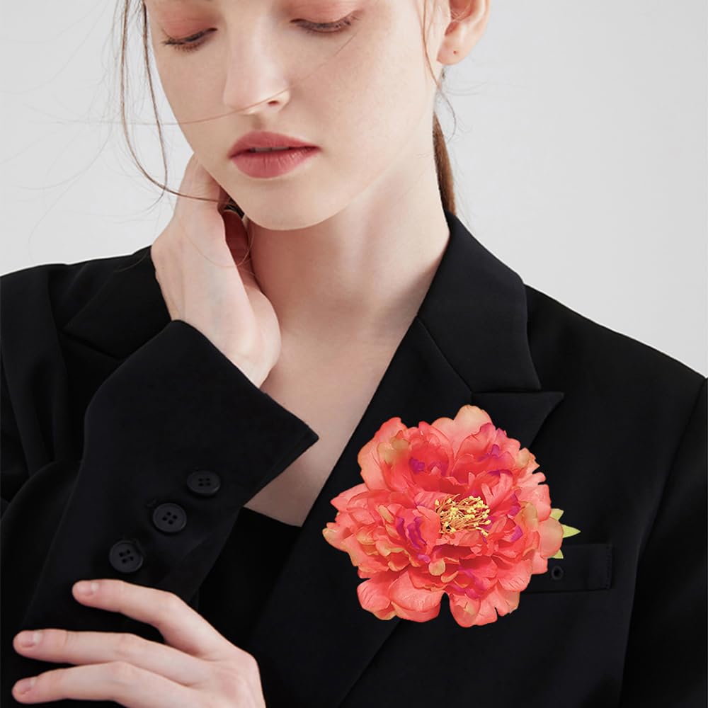 120mm Broches à Fleurs En Tissu Délicat Pour Mariage Sur La Plage Épingles à Revers Faites à La Main Pour Femmes Et Filles Vêtements Accessoires Décoratifs Pour Cheveux Cadeaux