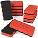 Arteza Magnetic Dry-Erase Board Foam Erasers, Set of 10, Ergonomic Shape with Thick Felt Pad, Office Supplies for Whiteboards, Lapboards, and Glass Boards