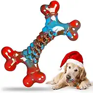 Tough Dog Toys for Aggressive Chewers, Indestructible Dog Chewers for Medium Large Breeds, Nylon Dogs Chew Toys Bone Long Lasting, Unbreakable Dog Toys for Large Breed, Bacon Flavor