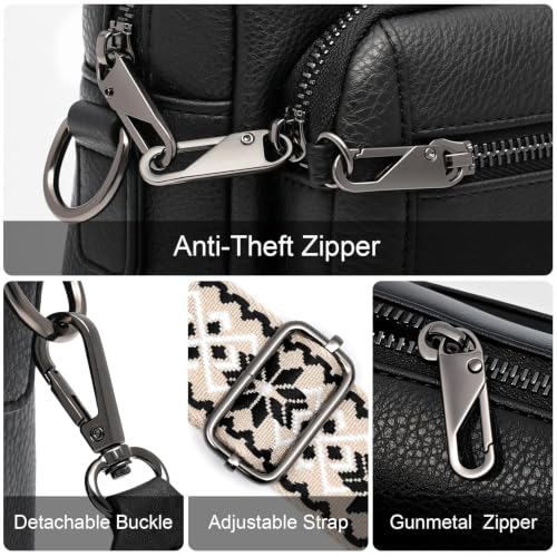Image of Vegan Leather Crossbody Bags for Women Anti theft Purses and Handbag