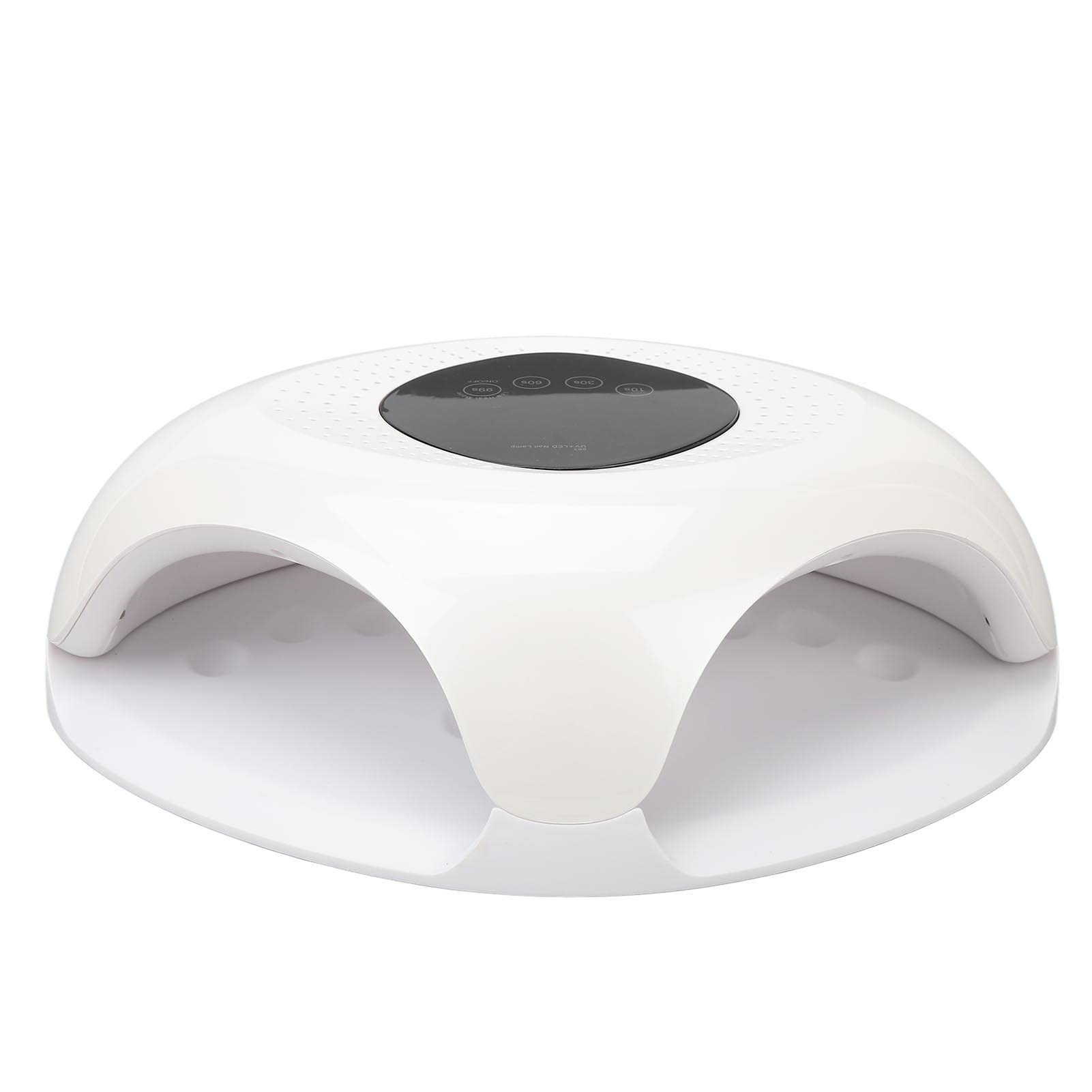 UV-LED-Nagellampe, Nageltrocknerlampe, 4 Timer-Einstellungen, weiß, Modisch, 100–240 V, 60 W, Sichere Aushärtungslampe für Nagelstudio für Nagelkünstler (EU-Stecker)