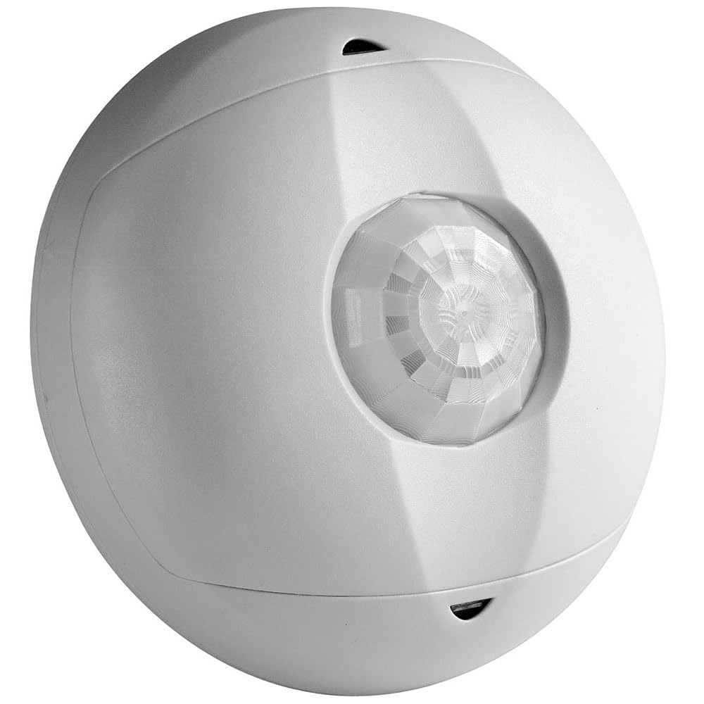 Leviton Ceiling Mount Occupancy Sensor, PIR, 360 Degree, 450 sq. ft. Coverage, Self-Adjusting, OSC04-I0W, White