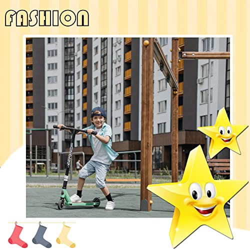 JAMEGIO Boys' Crew Socks 12 Pairs Cotton Athletic Socks for Toddlers Little Big Boys4