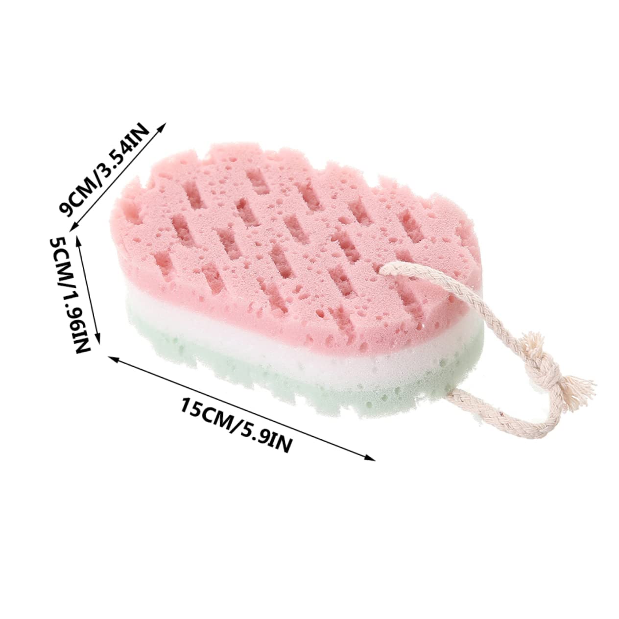 Alipis 16piezas Esponjas Exfoliantes De Ducha Esponjas Reutilizables Para Cuerpo y Efectivas Para Hombres y Mujeres Absorbentes De Jabón Diseño Práctico Para Almacenamiento y Secado