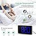 Holife Despertadores Digitales, Reloj Despertador Digital, Pantalla Curva LED de 5'', 6...