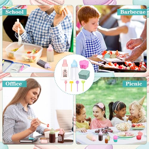 50 piezas de accesorios para caja Bento para niños que incluyen selecciones de alimentos mini bloque de construcción - Imagen 16 de 31