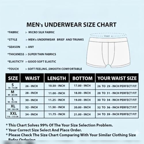 Image of REDX Comfort Mens Underwear Combo|Mens Printed Underwear|Stylish Innerwear for Men's Trunks Imported Nylon Fabric Multicolor Pack of 3