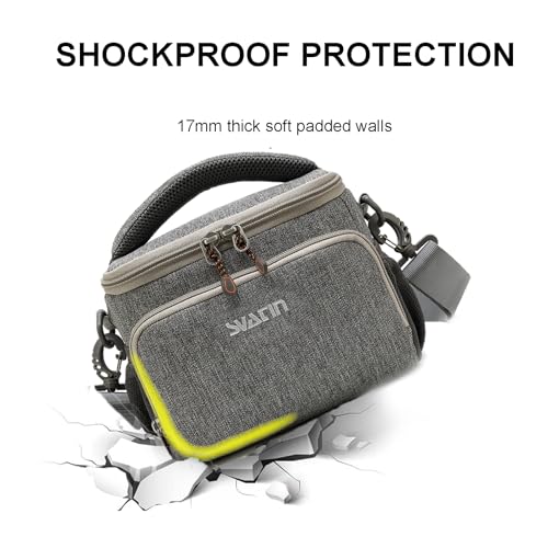 Bolso para cámara compacto gris para DSLR y mirrorless miniatura 3