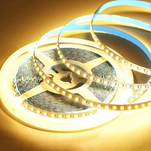Innovz Perfil LED Tiras de Luces LED de 8 mm para Canal LED, Flexibles y Recortables, Ideales para Retroiluminación de TV, Dormitorio, Armario y Cocina(Warm White,25 m/82 ft)