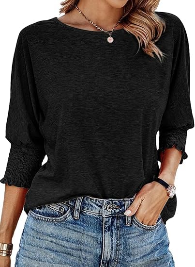 Dokotoo Spring Tops for Women Blouses Womens Summer Tops 2026 Plus Size Clothes Trendy Black Short Long Sleeve Shirts Business Casual Outfits Cute Teacher Fashion Womens Tops Women's Clothing