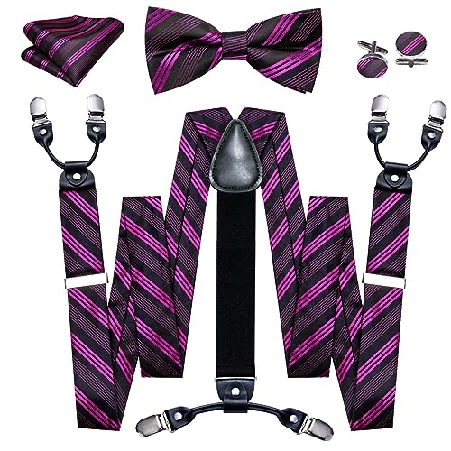 Set de Tirantes y Corbatín de Seda para Hombre