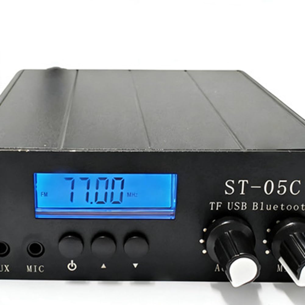 Émetteur FM -05C 0,2W Multifonction Stéréo Bluetooth/USB Carte TF/Microphone Transmission Audio sans Basse Puissance